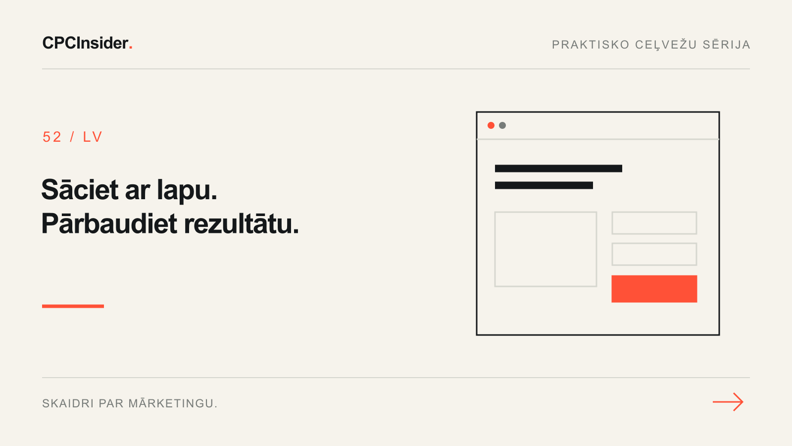 Redakcionāla ilustrācija: Sāciet ar lapu. Pārbaudiet rezultātu.